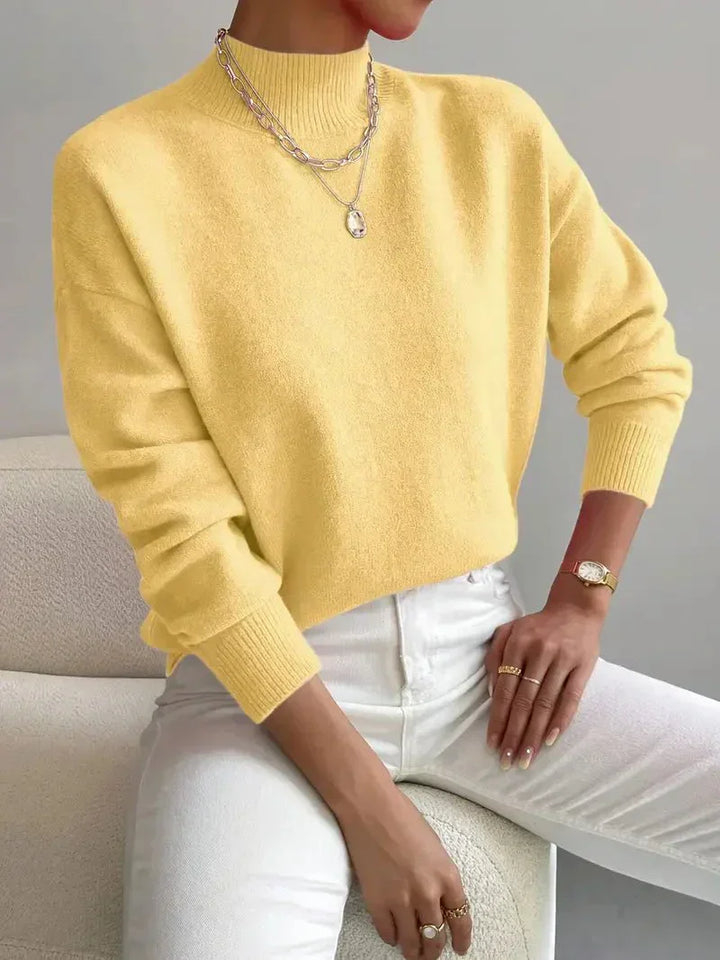 Yvonne | Women's High Neck Modern High-Neck Sweater