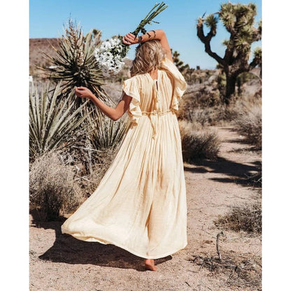 Solana | Maxi Ibiza Dress in Cream