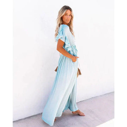 Luna™ Maxi Light Blue Ibiza Dress