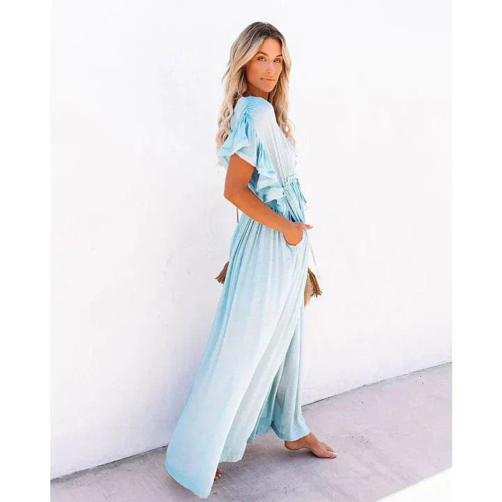 Luna™ Maxi Light Blue Ibiza Dress