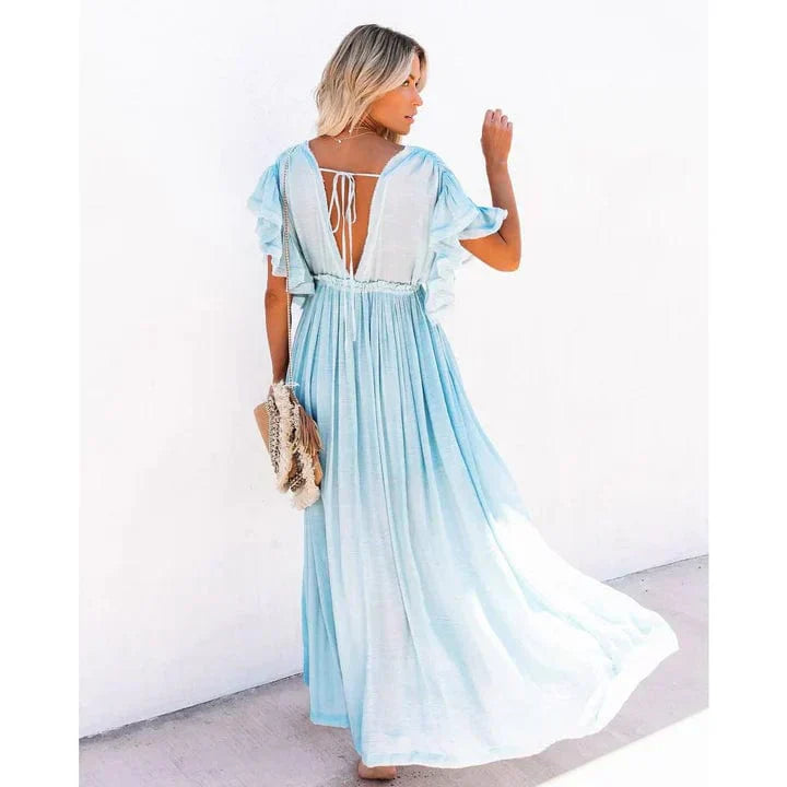 Luna™ Maxi Light Blue Ibiza Dress