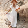 Jente™ - Maxi White Beach Dress