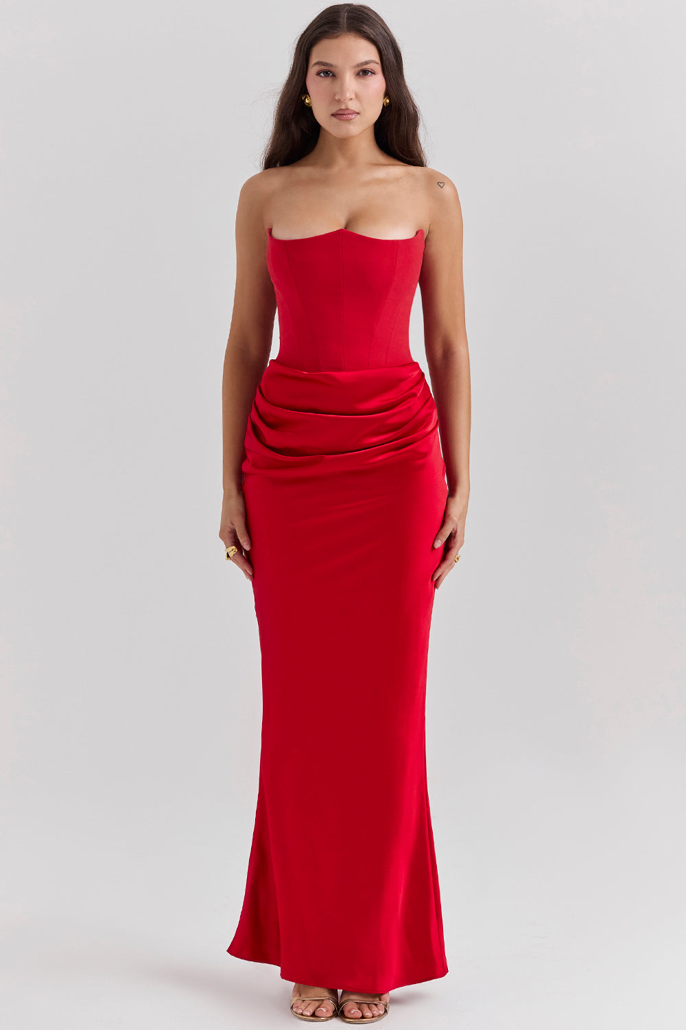 Lilly | Women's Strapless Maxi Elegant Corset Dress