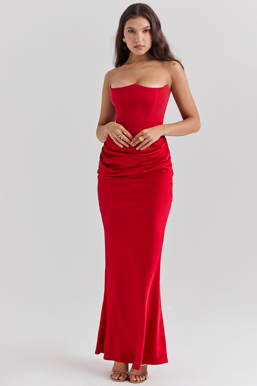 Lilly | Women's Strapless Maxi Elegant Corset Dress