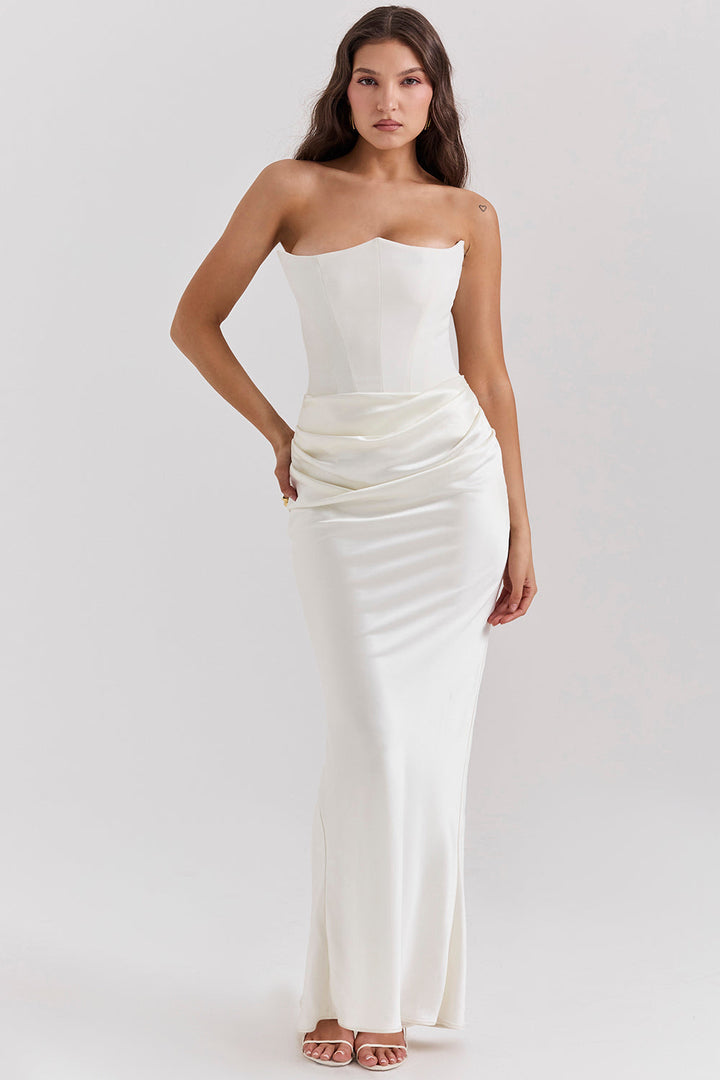 Lilly | Women's Strapless Maxi Elegant Corset Dress