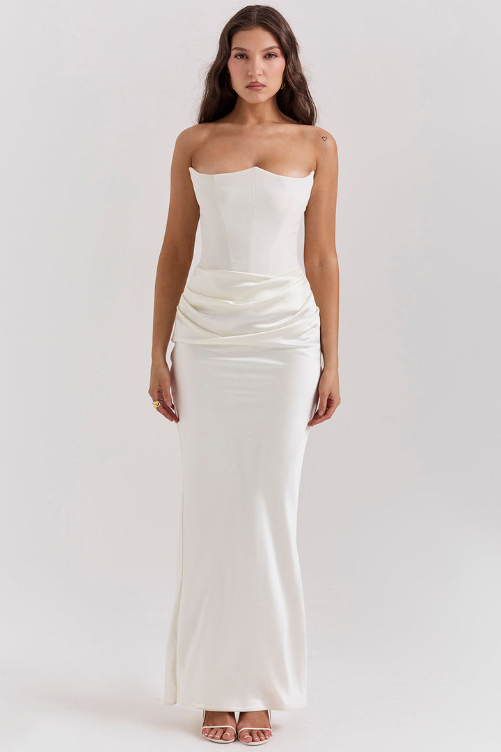 Lilly | Women's Strapless Maxi Elegant Corset Dress