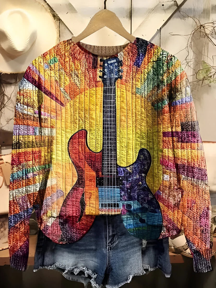 Tatum | Women's Relaxed Colorful Boho Style Sweatshirt