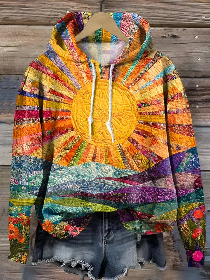 Ember | Women's Relaxed Colorful Sunrise Hoodie