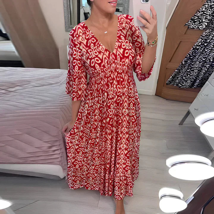 Frieda | Women's Mini Airy Summer Dress with V-Neck