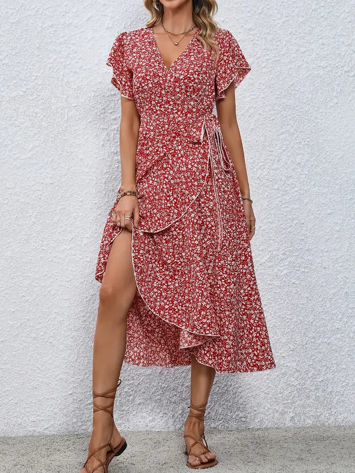 Marilou | Women's Mini Spring Dress with Ruffle