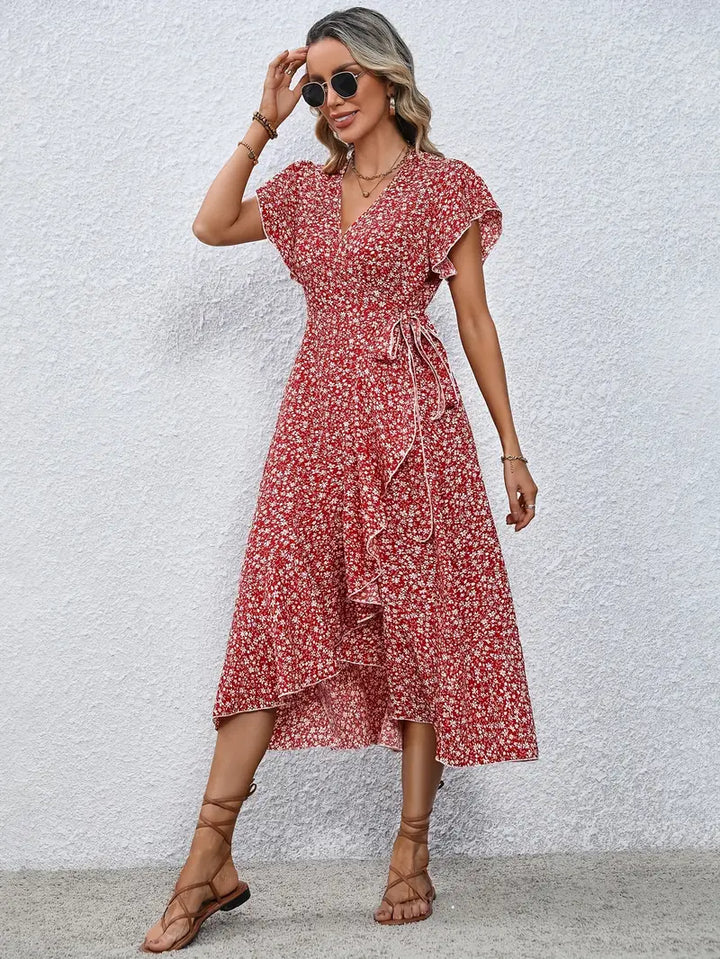 Marilou | Women's Mini Spring Dress with Ruffle