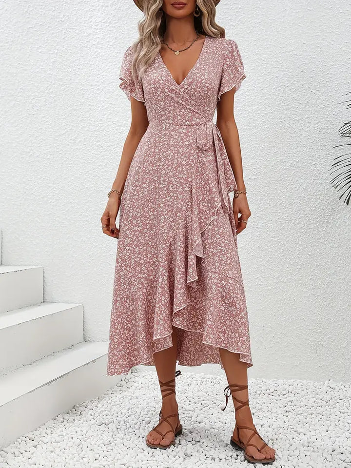 Marilou | Women's Mini Spring Dress with Ruffle