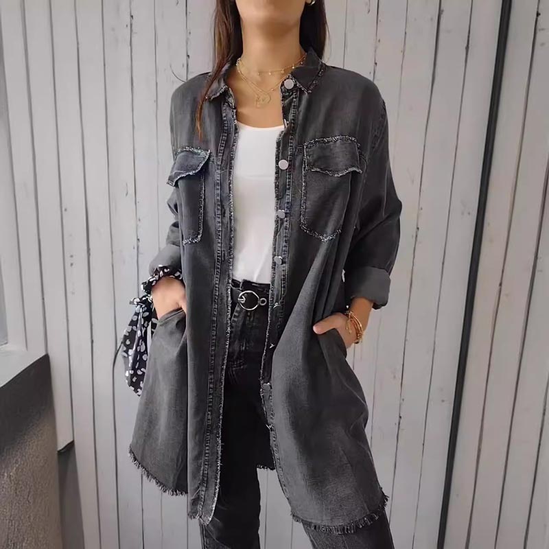 Deandra™ | Oversized Denim Shirt