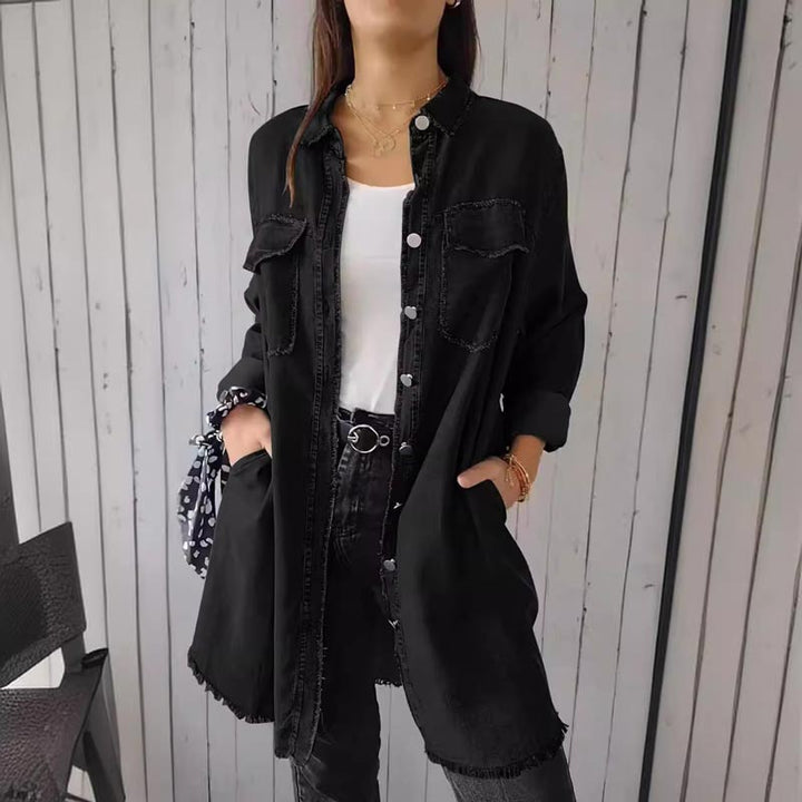 Deandra™ | Oversized Denim Shirt