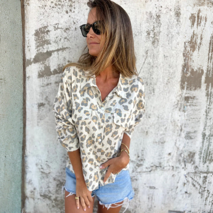 Leely | Women's Printed Long Sleeve Shirt