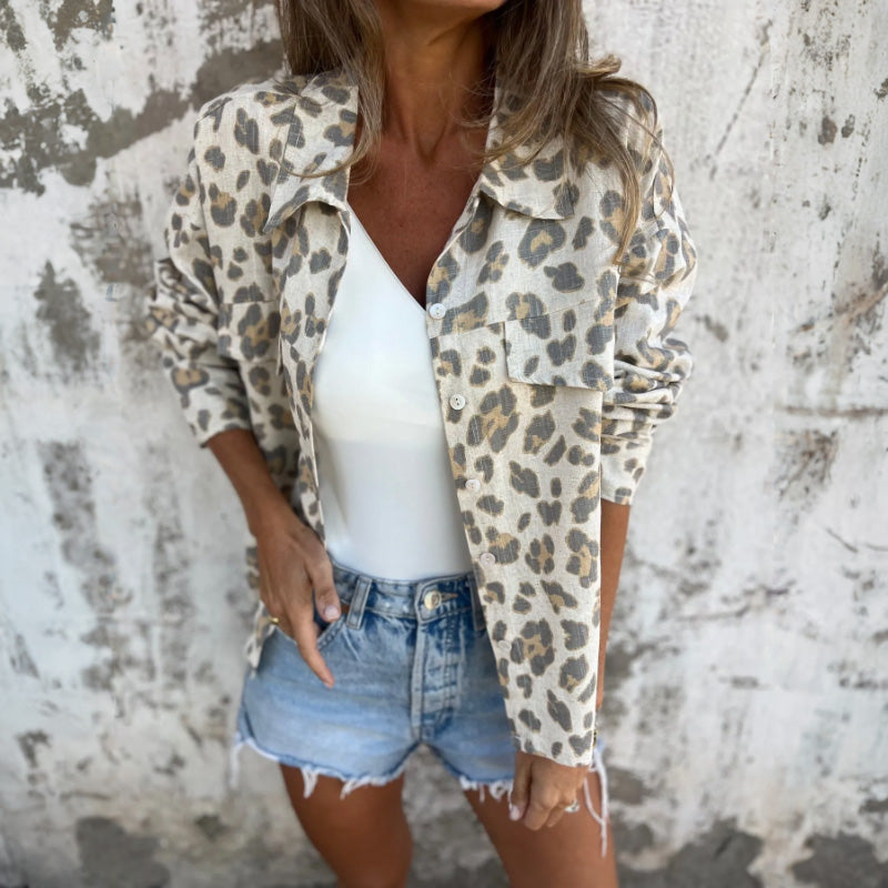 Leely | Women's Printed Long Sleeve Shirt