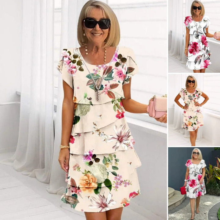 Lyra | Women's Mini Graceful Floral Elegance Dress