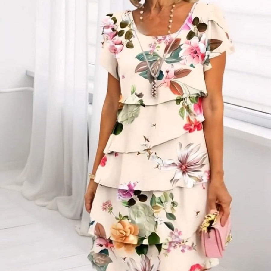 Lyra | Women's Mini Graceful Floral Elegance Dress