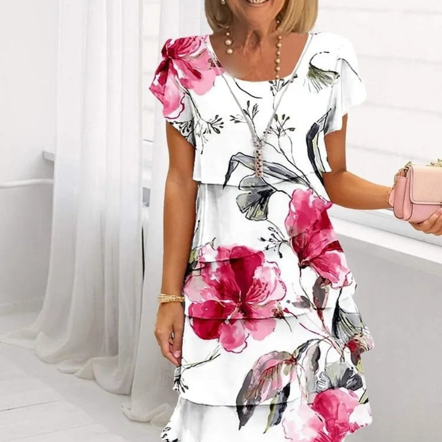 Lyra | Women's Mini Graceful Floral Elegance Dress