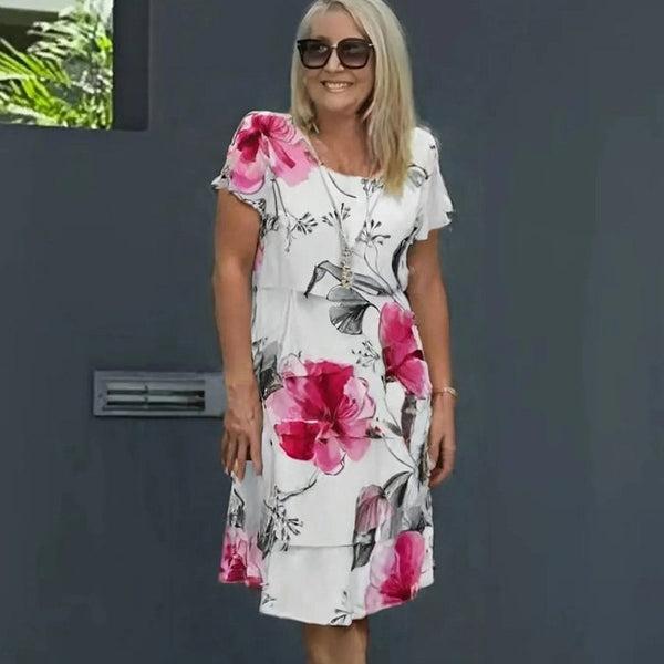 Lyra - Graceful Floral Elegance Dress