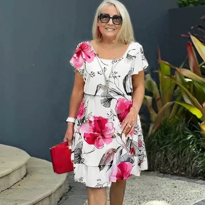 Lyra | Women's Mini Graceful Floral Elegance Dress