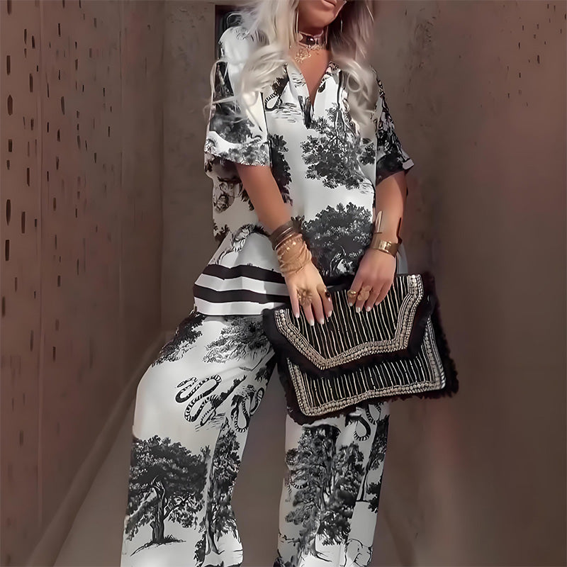 Cora™ - Printed Chic Two Piece Set