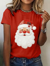 Women's Santa Claus print Short Sleeve T-Shirt