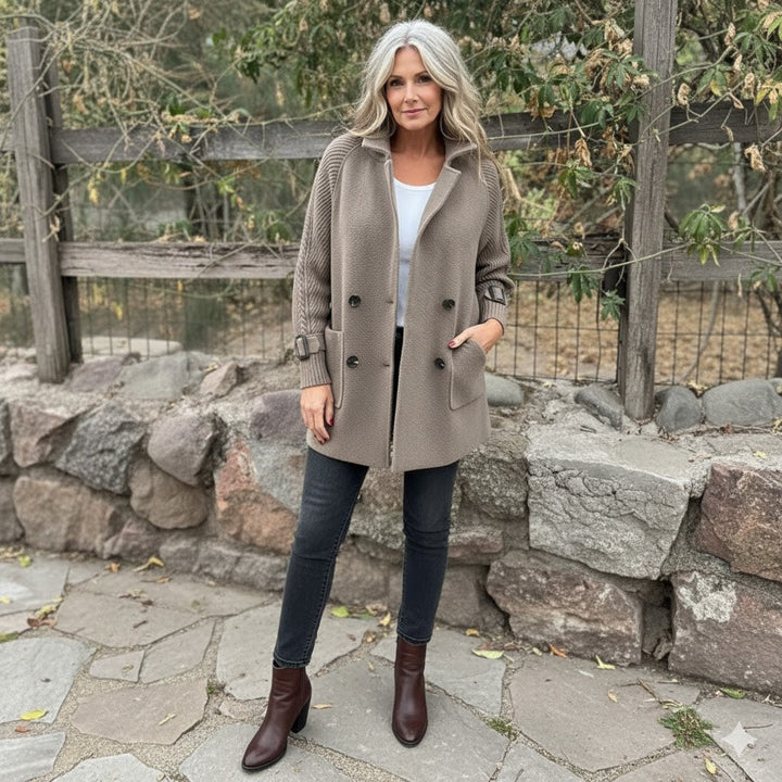 Isola | Women's Mid-Length Double-Breasted Coat