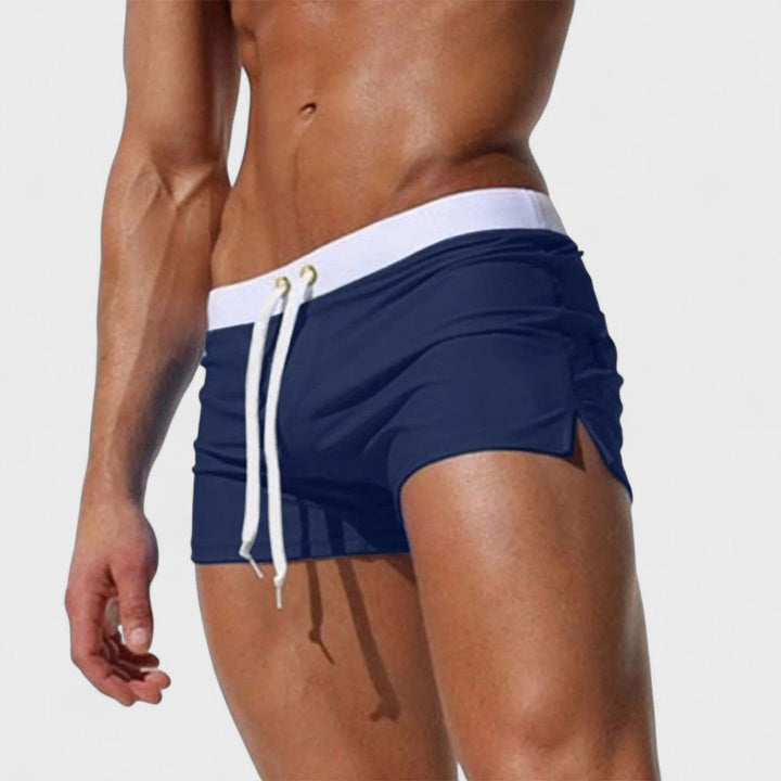 Cole | Men's Tailored Handcrafted Swim Trunks with Pockets