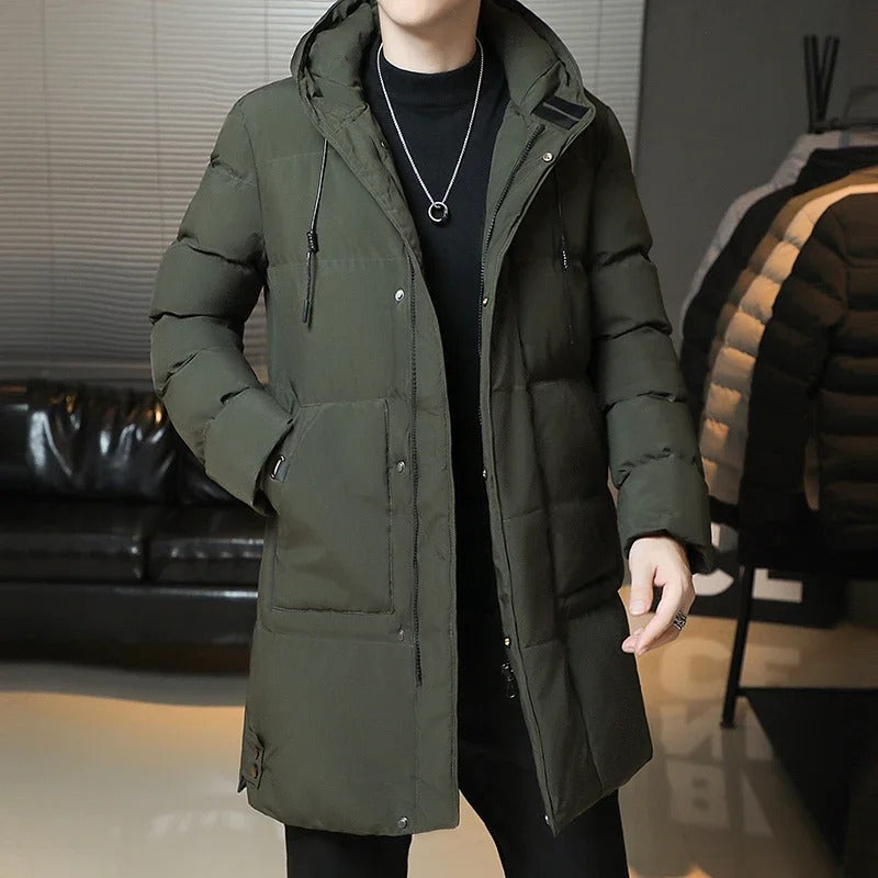 Men's Tailored Elegant Long Winter Jacket
