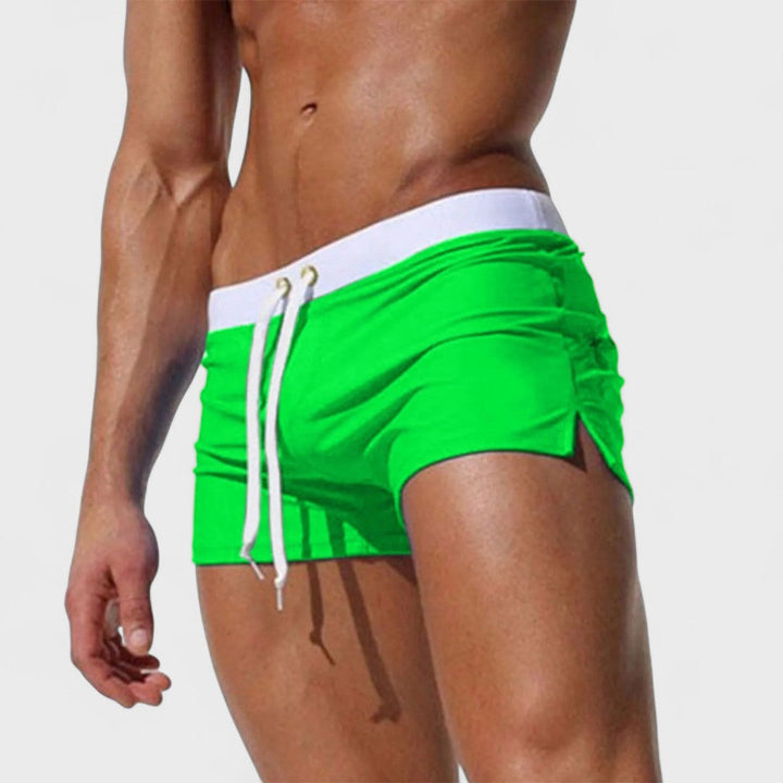 Cole | Men's Tailored Handcrafted Swim Trunks with Pockets