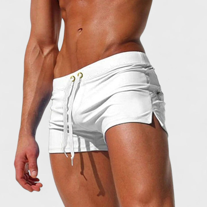 Cole | Men's Tailored Handcrafted Swim Trunks with Pockets