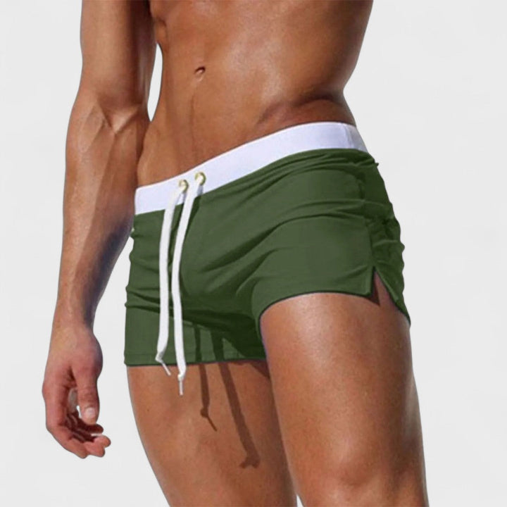 Cole | Men's Tailored Handcrafted Swim Trunks with Pockets