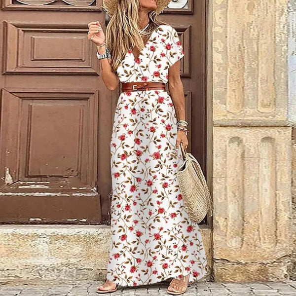 Frouke™ - Maxi Ibiza Dress - Includes Belt