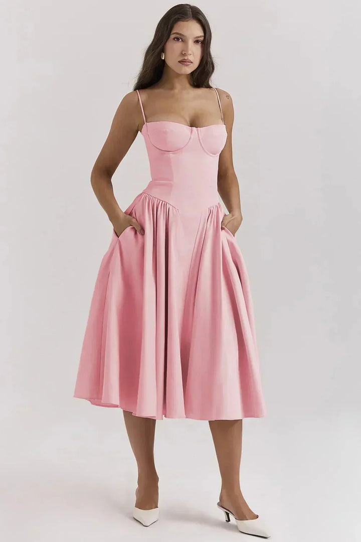 Phoebe | Women's Sleeveless Mini Vintage Cross-Border Tank Long Dress