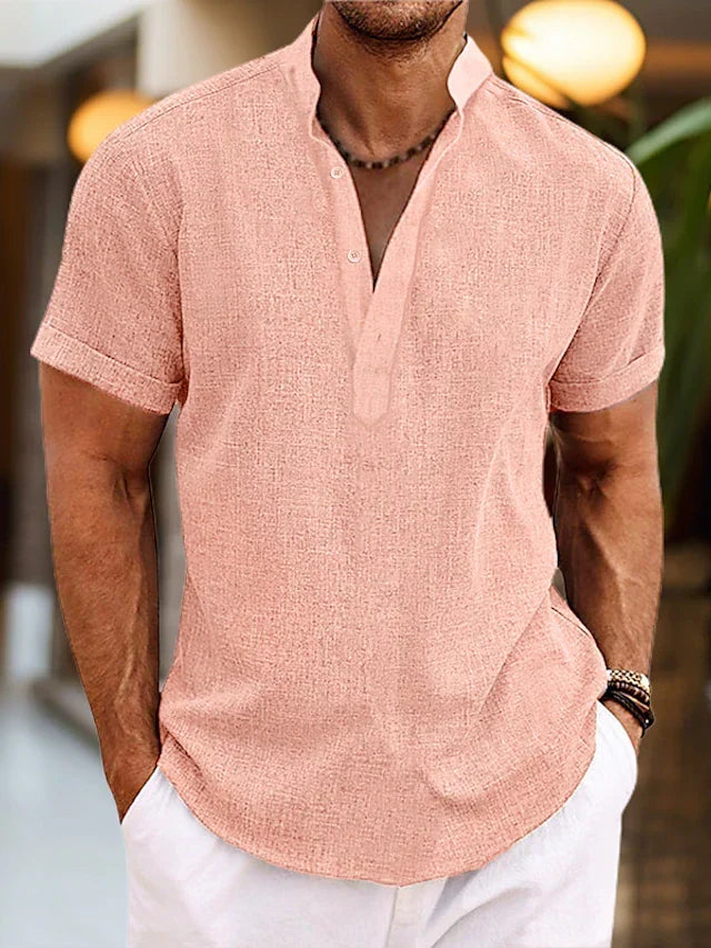 Silas | Men's Short Sleeve Shirt with Buttons