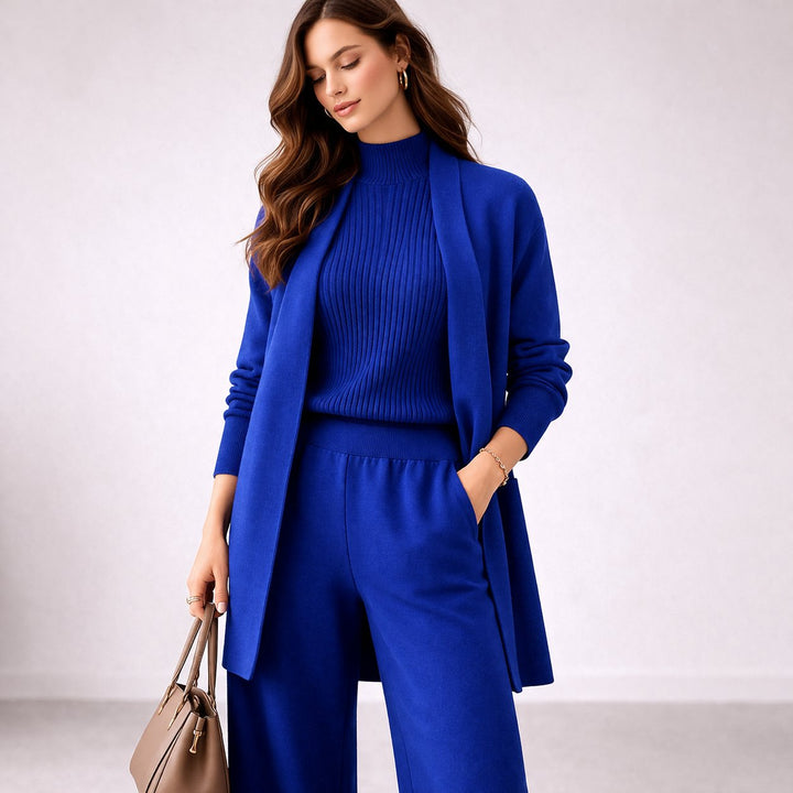 Emma | Women's Three-Piece Lounge Set with Cardigan
