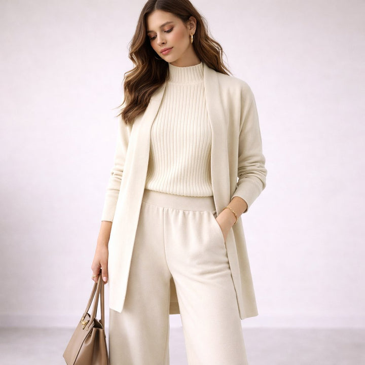 Emma | Women's Three-Piece Lounge Set with Cardigan