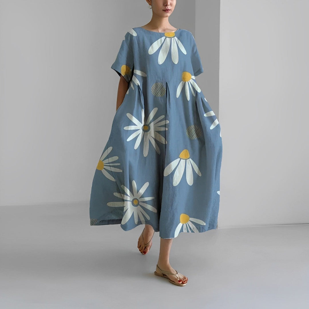 Daisy | Women's Floral Retro Big Swing Loose Maxi Dress