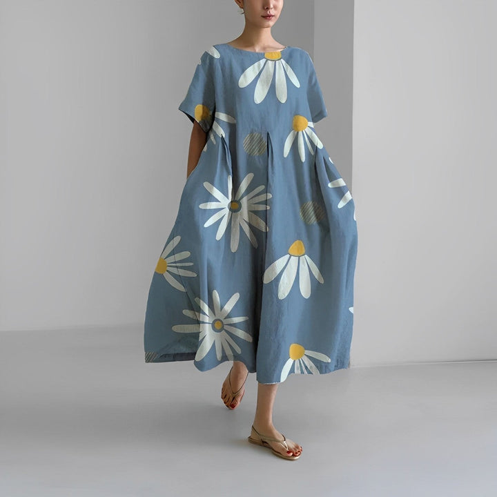 Daisy | Women's Floral Retro Big Swing Loose Maxi Dress