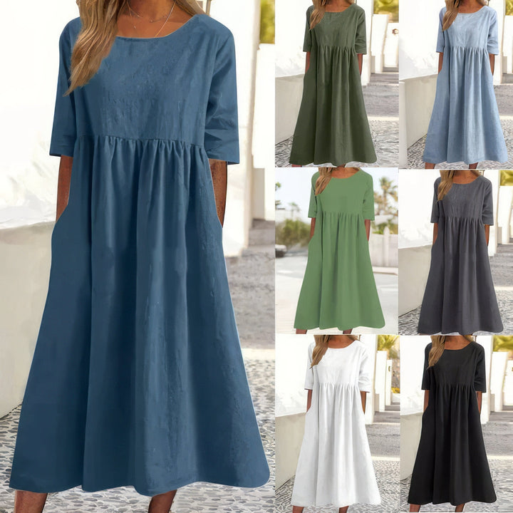 Maikee | Women's Mini Dress with Round Neckline and Pockets