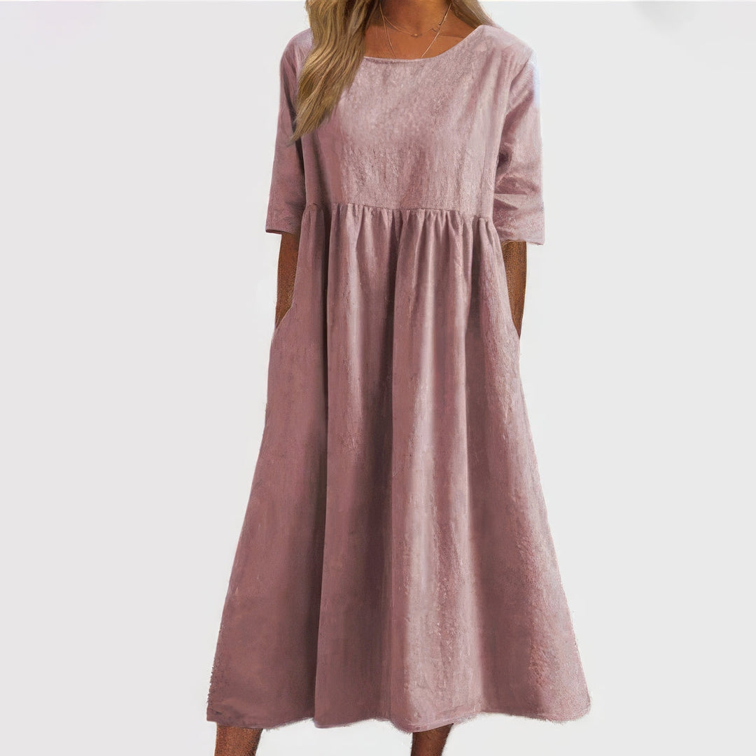 Maikee | Women's Mini Dress with Round Neckline and Pockets