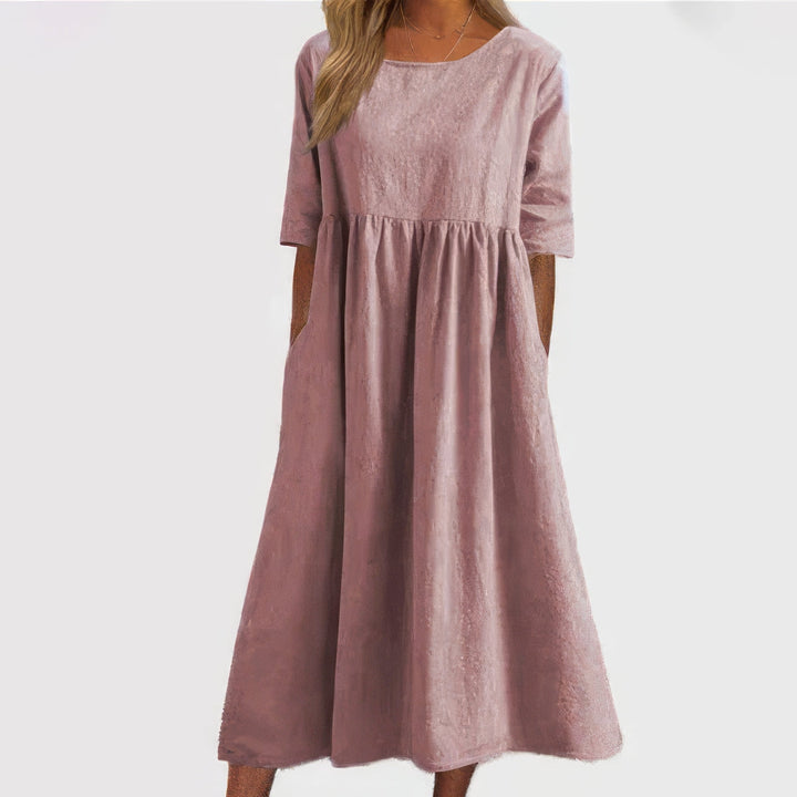 Maikee | Women's Mini Dress with Round Neckline and Pockets