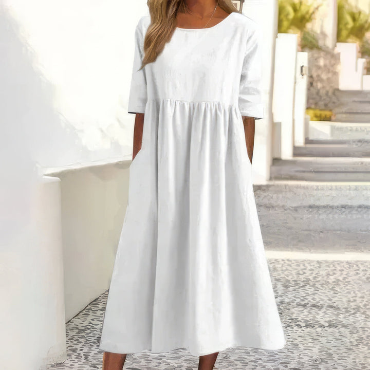 Maikee | Women's Mini Dress with Round Neckline and Pockets