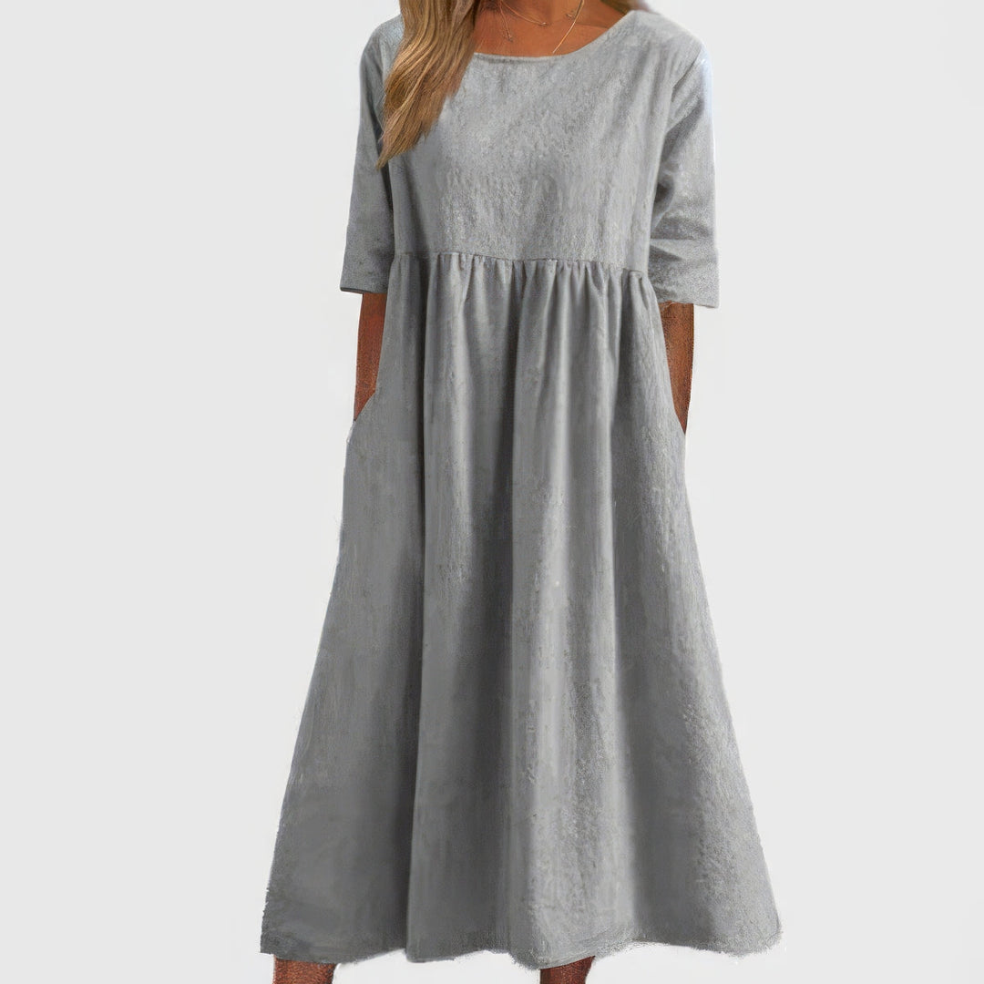 Maikee | Women's Mini Dress with Round Neckline and Pockets
