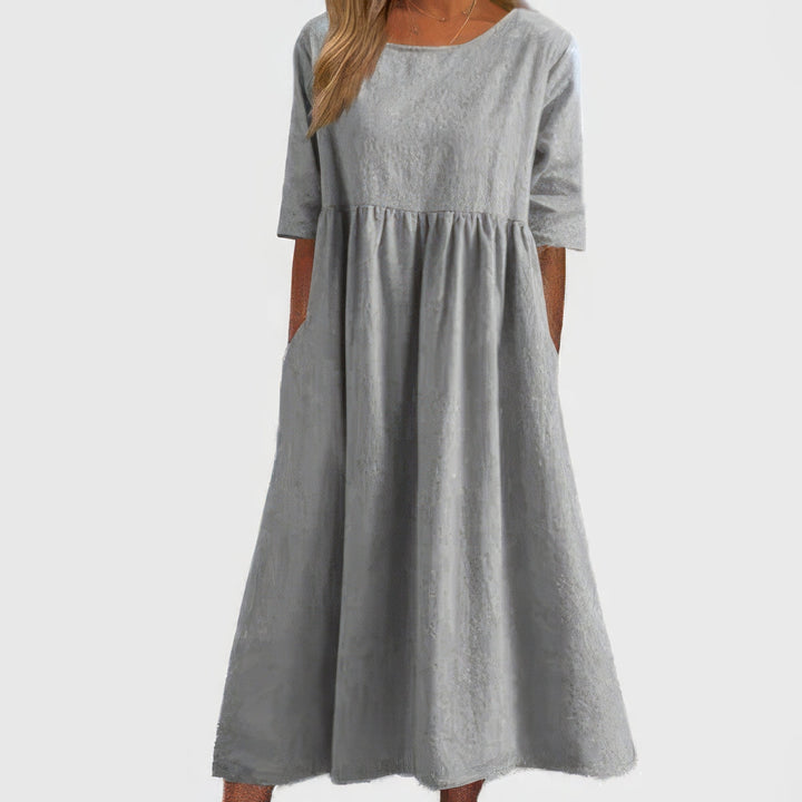 Maikee | Women's Mini Dress with Round Neckline and Pockets