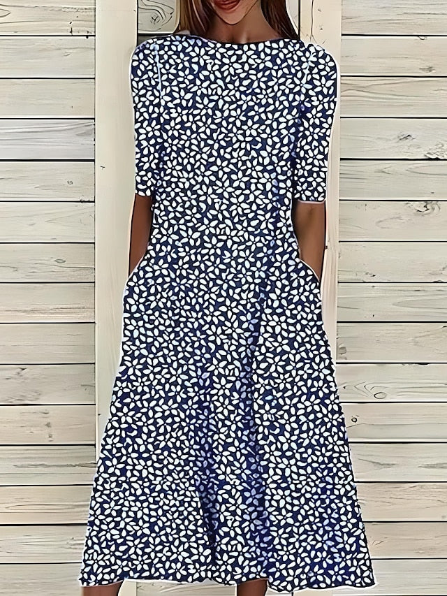 Sela™ – Coastal Floral Midi Dress